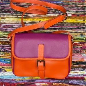 Cynthia Rowley Saffiano Leather Crossbody Handbag